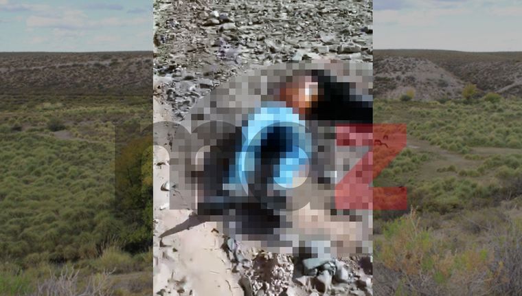 Una imagen que captaron testigos luego del macabro hallazgo en el pedemonte. Foto: MDZ.