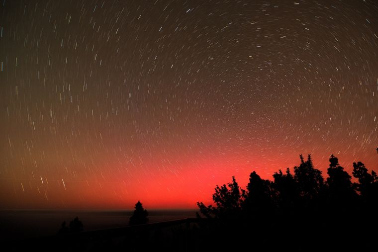 También podrían verse auroras boreales. Foto: EFE