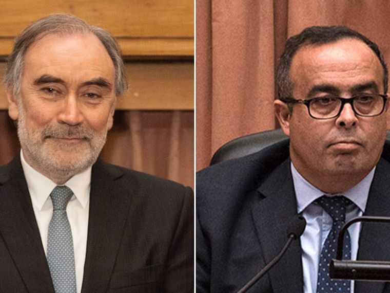 Los jueces Leopoldo Bruglia y Pablo Bertuzzi. Foto: Infobae