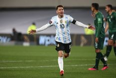 Messi, afiladísimo en el Monumental Foto: AFA