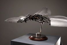 esculturas cineticas que imitan movimientos de animales