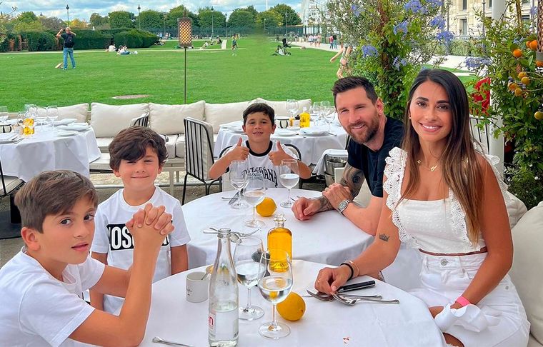 Lionel Messi El almuerzo familiar de Messi.