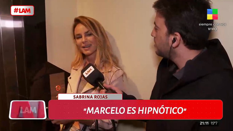 Sabrina Rojas habló sobre el supuesto romance con Marcelo Tinelli. Foto: captura de video/ América TV. Sabrina Rojas habló sobre el supuesto romance con Marcelo Tinelli. Foto: captura de video/ América TV.