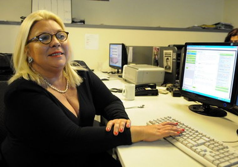 Elisa Carrió estuvo en la redacción de MDZ. Foto: Nacho Gaffuri / MDZ