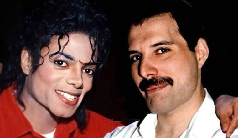 Michael Jackson y Freddie Mercury, dos íconos de la música.