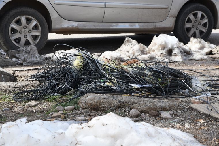 Robo de cables Foto: Rodrigo DAngelo / MDZ (Imagen Ilustrativa)