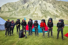 Un grupo de militares alcanzó la cima del Monte Kun a las 00:15 hs (hora Argentina) de este martes 5 de agosto.