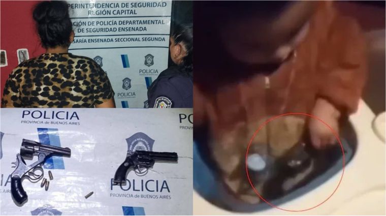 La investigación empezó cuandó subió un video de su bebe con un arma. Cayó detenida con pistolas y droga en su casa.&nbsp;