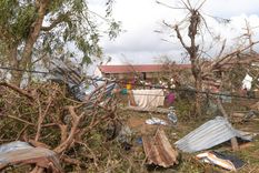 Destrozos en el distrito de Mecufi, en la provincia mozambiqueña de Cabo Delgado. Foto: EFE