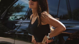 El look deportivo de Antonela Roccuzzo.