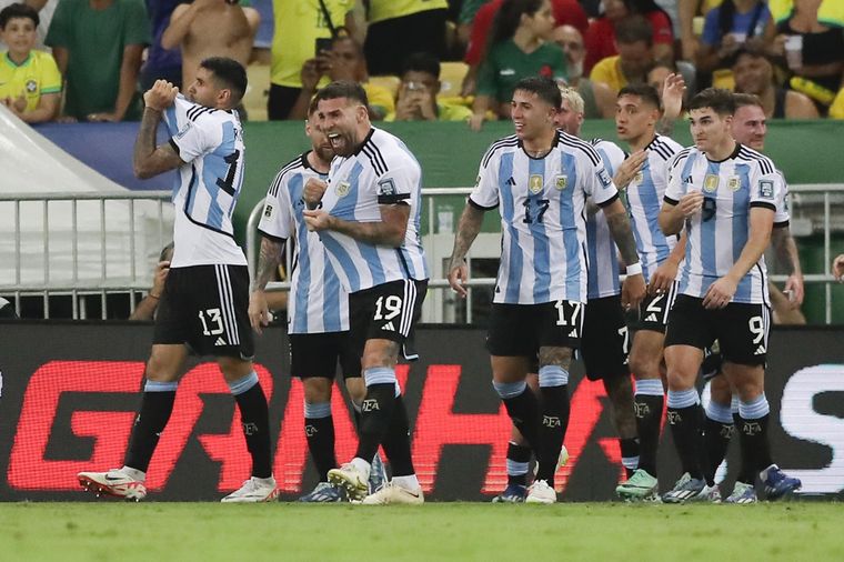 Argentina venció a Brasil en el Maracaná. Foto: EFE