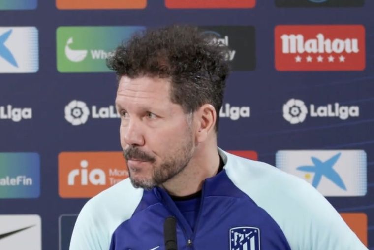 Simeone no aseguró su continuidad en el Atlético de Madrid.