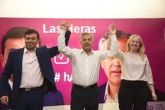 Francisco Lo Presti, Alfredo Cornejo y Hebe Casado Foto: Prensa Alfredo Cornejo