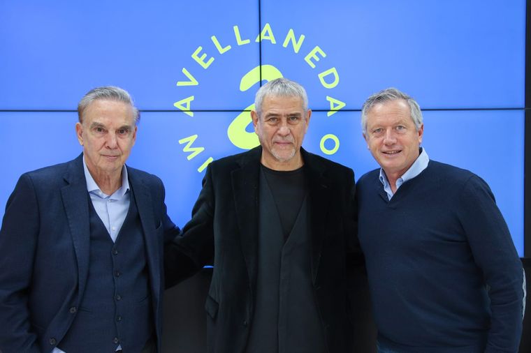 Miguel Pichetto, Emilio Monzó y Jorge Ferraresi reunidos en Avellaneda Miguel Pichetto, Emilio Monzó y Jorge Ferraresi reunidos en Avellaneda