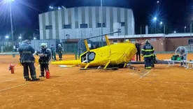 El helicóptero cayó pasadas las 20:30 del jueves en Palermo.