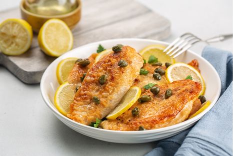 Pollo piccata Una receta clásica de Italia con un sabor único Foto: Shutterstock