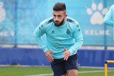Matías Vargas se recuperó y podría sumar minutos en el derby. RCD Espanyol Foto: RCD Espanyol