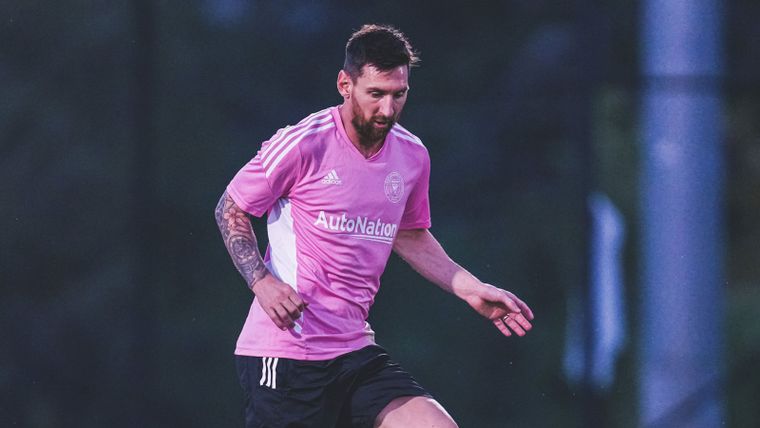 Messi será suplente en su debut por la MLS ante New York Red Bulls Foto: Inter Miami