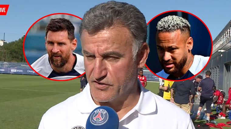 El nuevo DT del PSG habló sobre el rol de Messi y la posible salida de Neymar.
