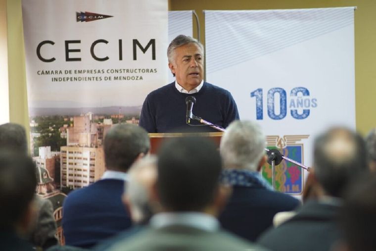 Alfredo Cornejo habló sobre los fondos de Portezuelo. Foto: Prensa Cambia Mendoza.