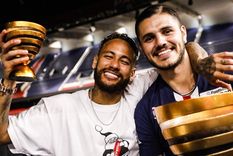 Neymar e Icardi, a puro fernet. Foto: PSG