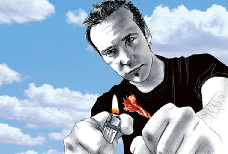 Manfredi, en una de las ilustraciones de Plop.