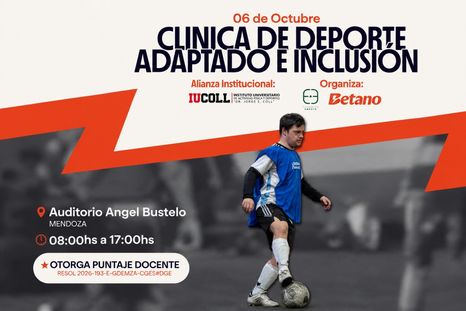 Una propuesta gratuita de capacitación reunirá a especialistas y referentes para brindar herramientas que promuevan la inclusión a través del deporte. Una propuesta gratuita de capacitación reunirá a especialistas y referentes para brindar herramientas que promuevan la inclusión a través del deporte.