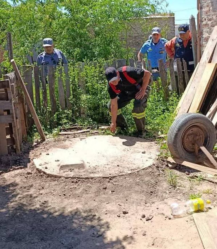 El lugar donde hallaron los restos de Gabriela. 
