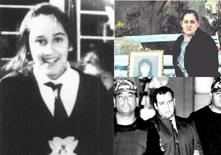 María Soledad, su madre Ada, y Luis Luque, uno de los imputados por el crimen.