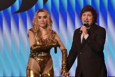 Javier Milei junto a Fátima Florez en Mar del Plata Foto: Noticias Argentinas