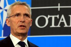 Jens Stoltenberg, titular de la OTAN, la alianza bélica más fuerte del mundo. Foto: Efe. Jens Stoltenberg, titular de la OTAN, la alianza bélica más fuerte del mundo. Foto: Efe.