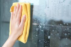 LIMPIAR LOS VIDRIOS SUELEN PRESENTAR SUCIEDAD PEGADA Foto: SHUTTERSTOCK
