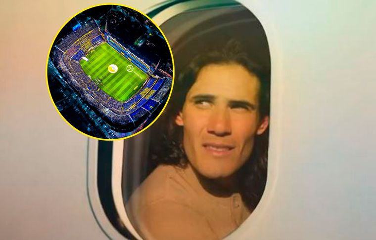 Cavani tiene una reserva para el vuelo de las 10.20 de la mañana del domingo que va de Montevideo a Buenos Aires.