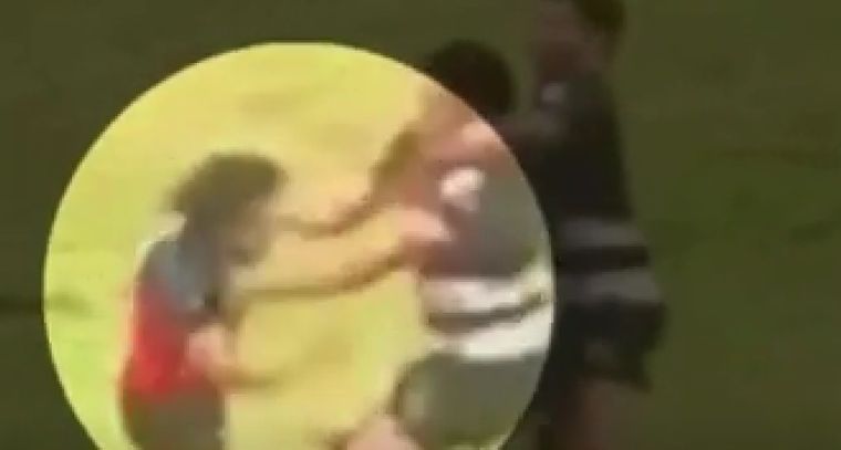 La filmación pertenece a un partido entre Córdoba Athletic y Tala.  Foto: Captura de video