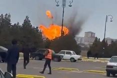 Así se vio el ataque al aeropuerto de Nakhchivan en Azerbaiyán. Así se vio el ataque al aeropuerto de Nakhchivan en Azerbaiyán.