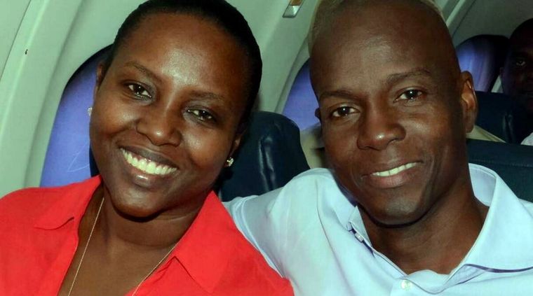 Martine y Jovenel Moïse, los dos fueron asesinados. Foto: Vanitatis.