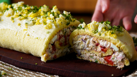 Infaltable en tu mesa de fin de año: receta de pionono de atún paso a paso. Infaltable en tu mesa de fin de año: receta de pionono de atún paso a paso.