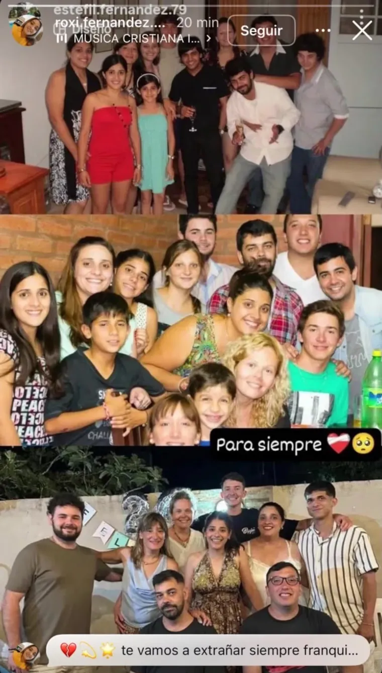 Así se despidió la prima de Francisco Así se despidió la prima de Francisco