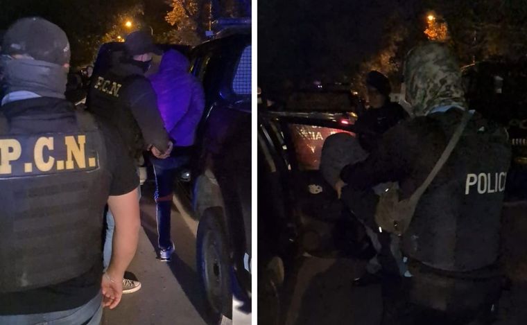 Los dos detenidos por la Policía de Mendoza Foto: Ministerio de Seguridad