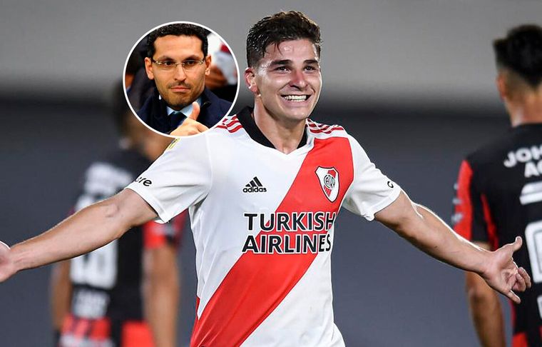 Julián Álvarez El delantero de River recibió un gran elogio del presidente del Manchester City.