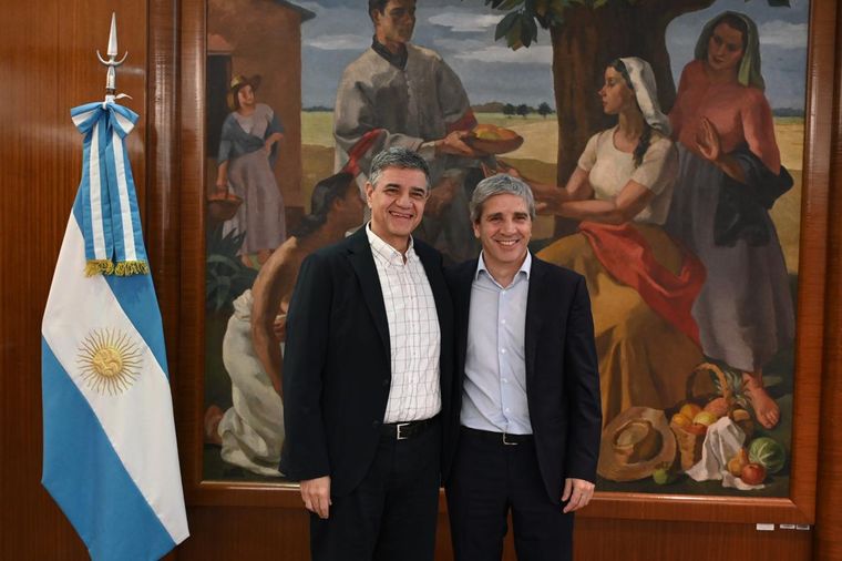 Jorge Macri y Luis Caputo reunidos a mediados de noviembre