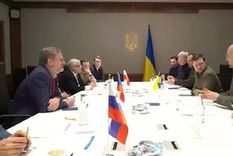 Los mandatarios europeos se reunieron con Zelinsky en Kiev.