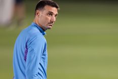 Scaloni pone el once de gala. Foto: EFE
