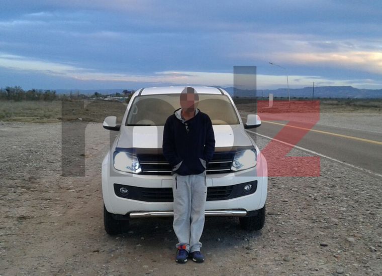 La VW Amarok que protagonizó el confuso hecho en Guaymallén. La VW Amarok que protagonizó el confuso hecho en Guaymallén.