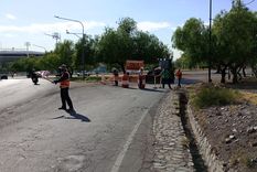 Obras en la ruta 99, en el acceso al Frank Romero Day