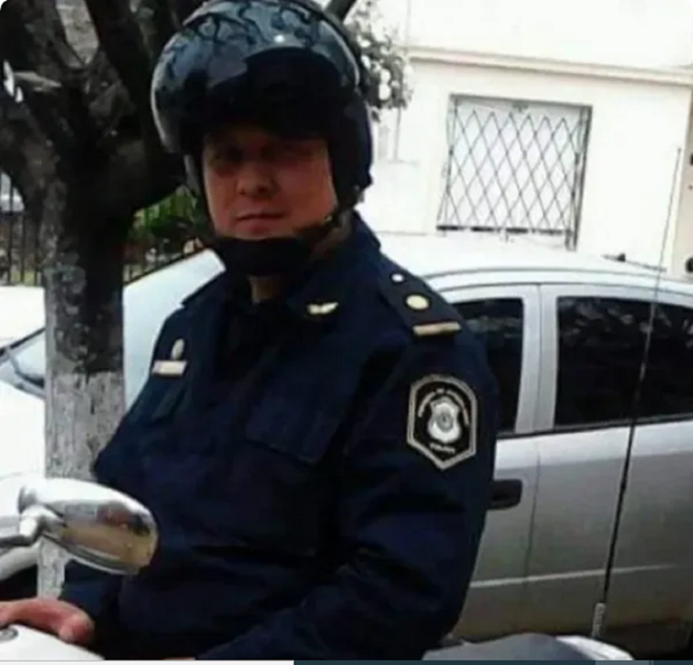 El comisario ultimado en el asalto Foto: Gentileza