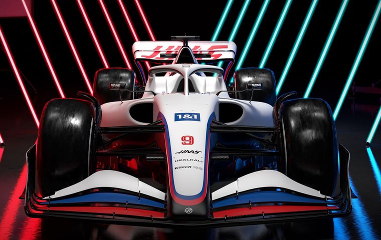 El VF22 que conducirán Mick Schumacher y Nikita Mazepin. Foto: @HaasF1Team