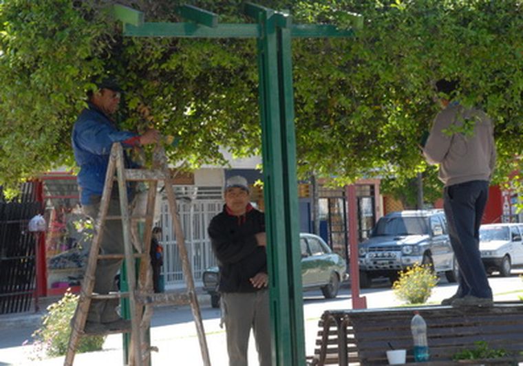 A las 10 de la mañana ya estaban trabajando nuevamente los municipales. Foto: MDZ/Ivana González