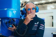 El italiano mostró toda su felicidad por el doblete de puntos para Alpine.