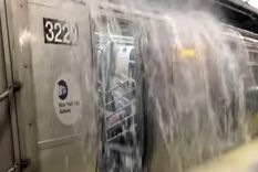 Hubo cascadas en el Metro. Foto: Captura de pantalla